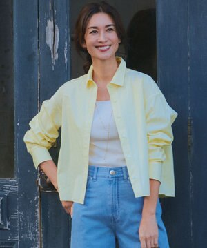  【Oggi4月号掲載/洗える】CANCLINI クロップド シャツ