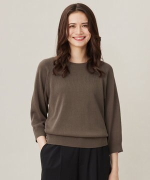  【洗える】レースコンビニット プルオーバー