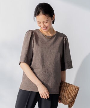  【WEB限定・洗える・XSサイズあり】シャドウサッカー カットソー