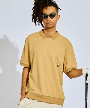 【GOLF OUT掲載アイテム】【MEN】ワッフルポロ ゴルフ