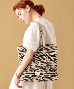 【アニマルプリント】リネンコットントート バッグ