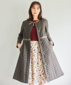  【消臭】CLOVER CARPET キルト中綿ロングコート