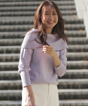  【WEB・一部店舗限定】オフショルダー ニット