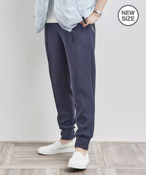 【ストレッチ・洗える】ダブルフェイス ジャージー ジョグパンツ