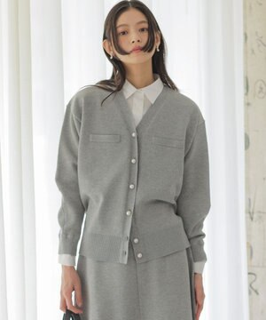  【先行予約】スウェットニット カーディガン