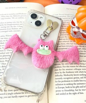  ミニハピハピコウモリモンスターぬいぐるみキーホルダー
