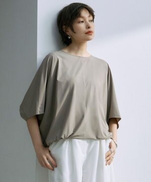  【UVカット・接触冷感・速乾・洗える】マットスキューバ ドルマンスリーブプルオーバー