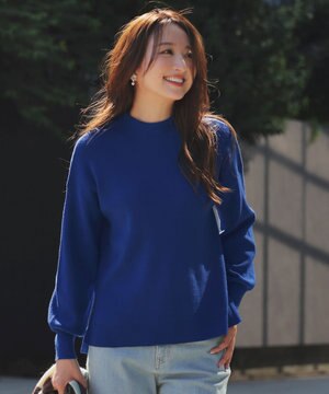  CICA加工 ビューティ畔ボトルネック ニット