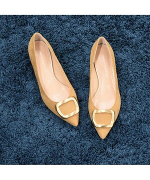  <MODE ET JACOMO>ポインテッドトゥバックルパンプス
