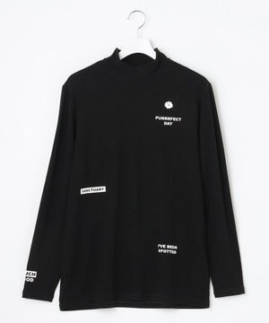  【MEN】【吸湿発熱】ウォーム モックネック カットソー