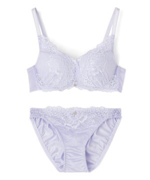  【northerly bra フィットシリーズ 谷間メイク】 カシュクールレースモールド ブラジャー＆ショーツSet B～Fカップ