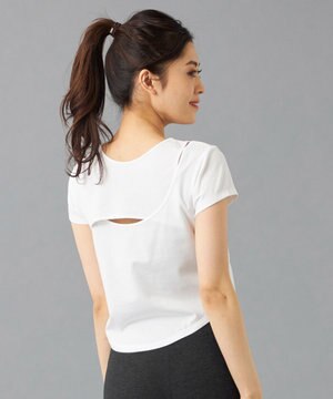 ★HandsomeCotton カットアウトTシャツ