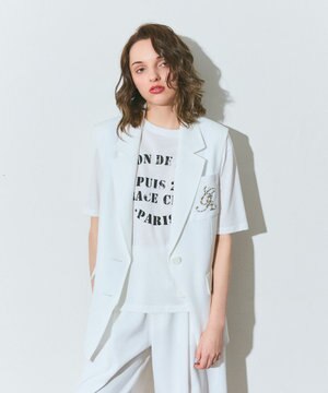  リネンタッチジレジャケット