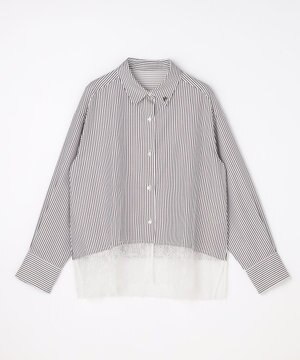  レースヘム シャツ