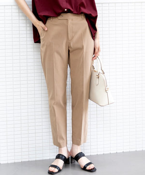 【ストレッチ・接触冷感・撥水・UVカット・洗える】エアリーストレッチ テーパードパンツ