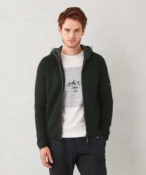  【UNISEX】日本素材 ストレッチニットパーカー