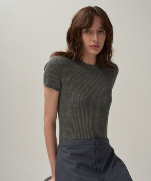  RAMIE WOOL RIB | ショートスリーブセーター