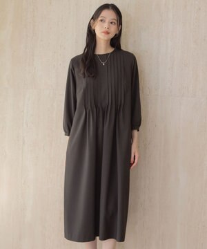  【人気・お呼ばれ・一枚で着映え】ECO ウェザー ストレッチ ワンピース