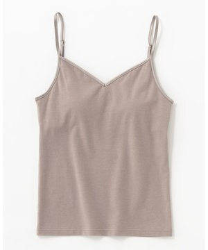 【温活にも最適】バックオープン キャミソール(カップ付)