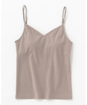 【温活にも最適】バックオープン キャミソール(カップ付)