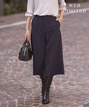  【WEB限定カラーあり・洗える】ツムギート flannel キュロット パンツ