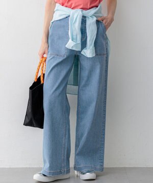  【先行予約/見上愛さん着用】23区 Summer DENIM ベイカーパンツ