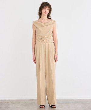  【接触冷感/UVカット/洗える・anan 2451号掲載】YANN / オフショルダーオールインワン