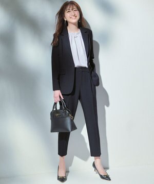  【セットアップ可】リネンライクポリエステル パンツ