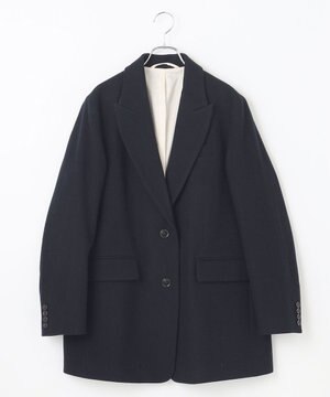  ウールテーラードジャケットコート