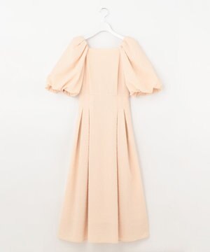 【優木まおみさんコラボ】スクエアネックパフスリーブワンピース