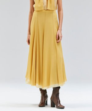  PINE / ウールレイヤードフレアスカート