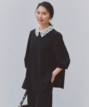 【2WAY/新色追加/セレモニー】BEAUTY MOVE レース襟ブラウス