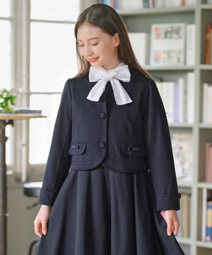  【150-170㎝】ノーカラー ジャケット