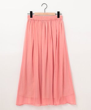  箔プリントフレアスカート