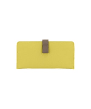  日本製 本革 バイカラーnoble スマートロングウォレット