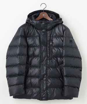  【キングサイズ・撥水/フード取り外し可/ダウン】パウダータフタ ダウン ブルゾン