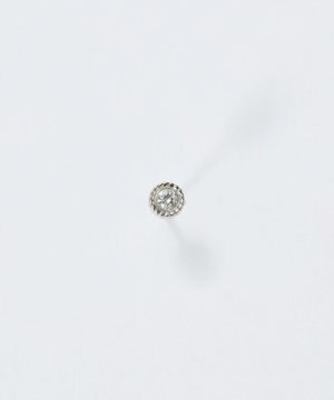  【金属アレルギー対応】プチシャイニングピアス(片耳)　シルバー/サージカルステンレス