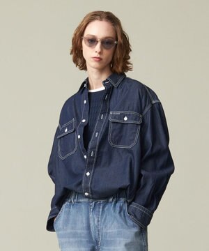  【UNISEX】デニムワークシャツ