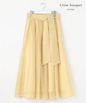  【カトリエムブーケ】Silhouette evasee シアーフレアスカート