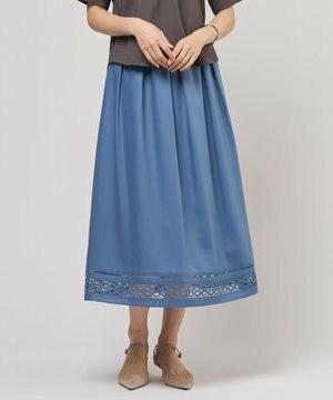  スパンソフトクロス刺繍 スカート