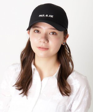  PAUL&JOE ACCESSOIRES(ポール&ジョー）ロゴ入り 深キャップ 帽子 ネコチャーム付 UVカット