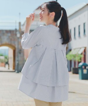  バックタックフレアチュニック