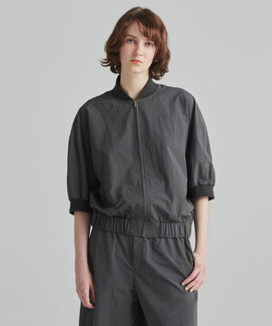  【ReNAVE　撥水機能・UVカット・透湿・接触冷感・洗える】ナイロンタスランブルゾン