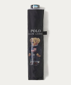 【遮光率100％/遮熱/UV/軽量】POLO RALPH LAUREN（ポロ ラルフローレン）晴雨兼用日傘  ポロベア 折りたたみ傘 ユニセックス