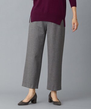  クラシカルツイード＆ヘリンボン セミワイド パンツ