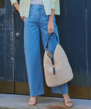  【Oggi4月号掲載/洗える】23区DENIM ライトダンガリー ワイドパンツ