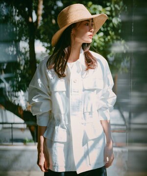 【ReNAVE・セットアップ可/洗える】コットンリネンカルゼ ジャケット