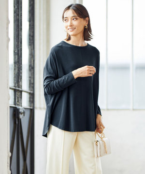 【洗える・WEB限定カラーあり】 ヴィスコースワイド プルオーバー