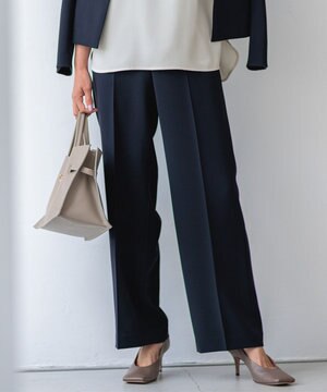  【VERY3月号掲載/セットアップ対応】トリアセダブルジョーゼット フルレングス パンツ