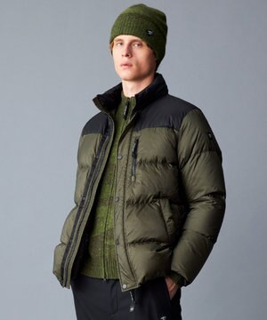  【軽量/撥水/7ポケット/INフード】ナイロンリップ ダウン ジャケット